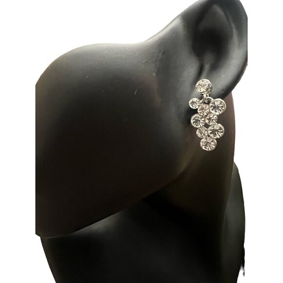 RSVP Hypo-Allergenic Elegant Rhinestone Dangle Earrings for Sensitive Ears - Picture 2 of 5